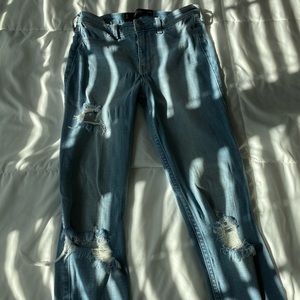 ripped hollister jeans